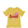 I Am Sweet Girl Tee Shirt - Mustard
