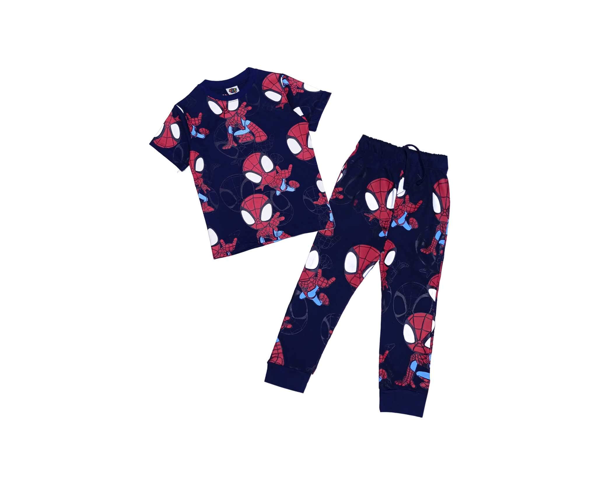Spidy Party Tee & Trouser - Navy Blue 1
