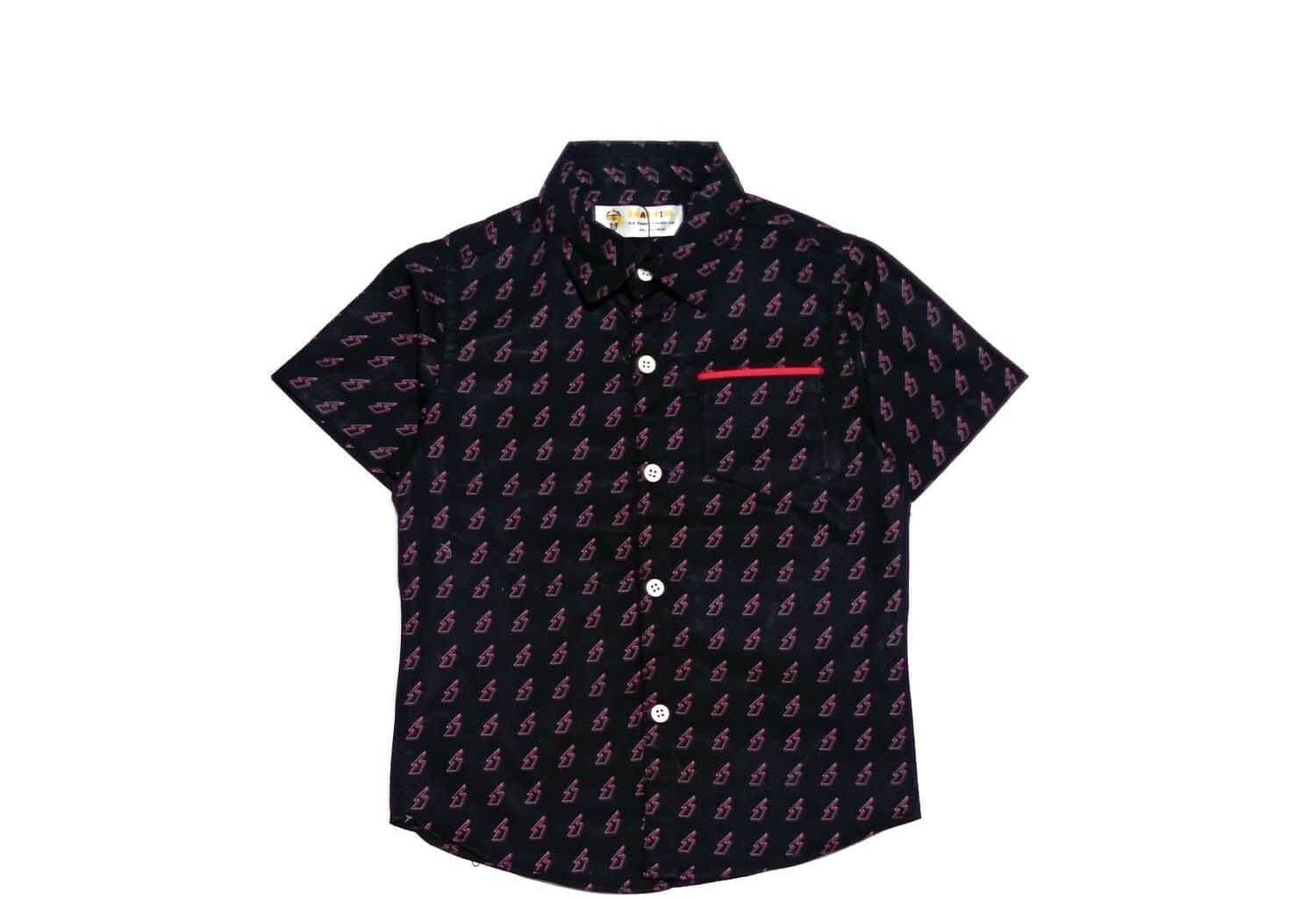 Super Energy Cotton Half Sleeves Casual Shirt - Black