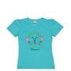 Butterfly-Flowers-Puff-Sleeves-T-Shirt--Aqua