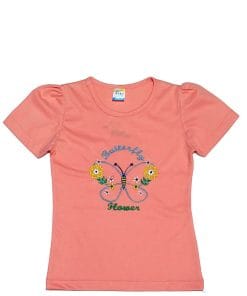 Butterfly-Flowers-Puff-Sleeves-T-Shirt-Tea-Pink