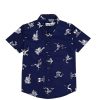 KC-Spiderman-In-Action-Casual-Shirt-Navy-Blue