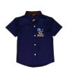 Mickey-Beach-Life-Half-Sleeves-Casual-Shirt--Navy-Blue