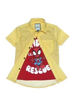 Spidy-Rescue-Twofer-Cotton-Cheked-Casual-Shirt-Red-&-Yellow