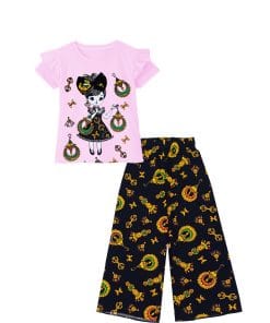 Charming-Doll-Tee-Shirt-&-Plazzo-Baby-Pink-&-Black