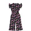 Grow-Red-Rosses-Cotton-Frill-Sleeves-JumpSuit-Black
