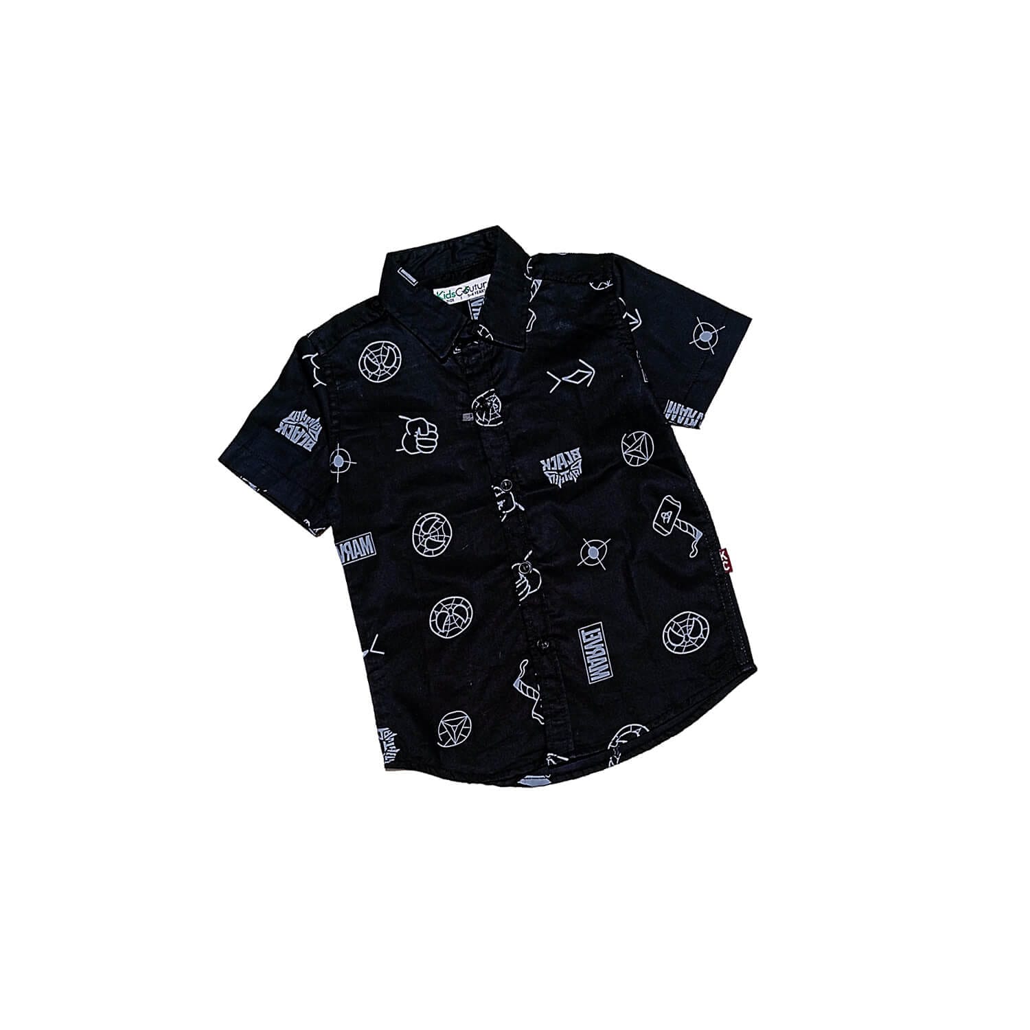 Black-Panther-Casual-Cotton-Shirt-Black