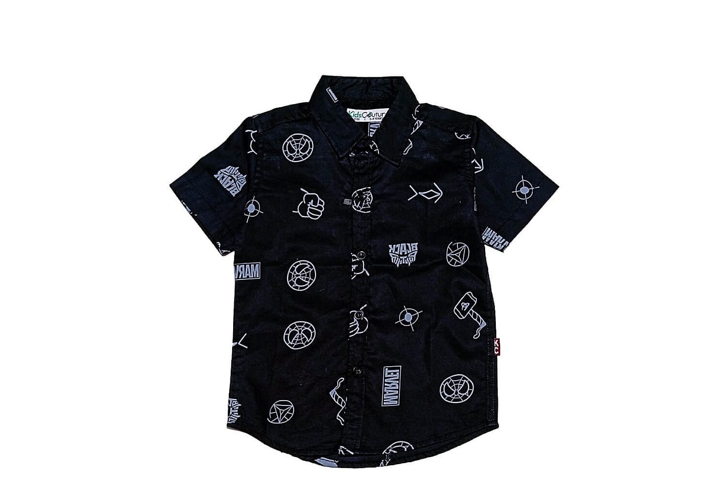 Black-Panther-Casual-Cotton-Shirt-Black