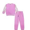 Flying-3D-Butterflies-Net-Sleeves-Fleece-Tracksuit-Pink