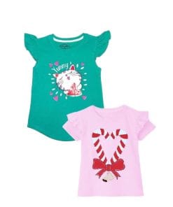 Heart-Knot-Bow-Tee-Shirt-Baby-Pink-Yummy-Sequin-Watermelon-Tee-Shirt-Mint-Green