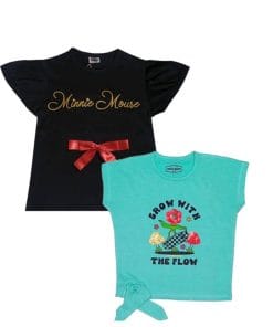 Red Bow Knot Minnie Mouse T Shirt – Black-Grow-With-The-Flow-Sequins-Tee-Shirt-Sea-Green