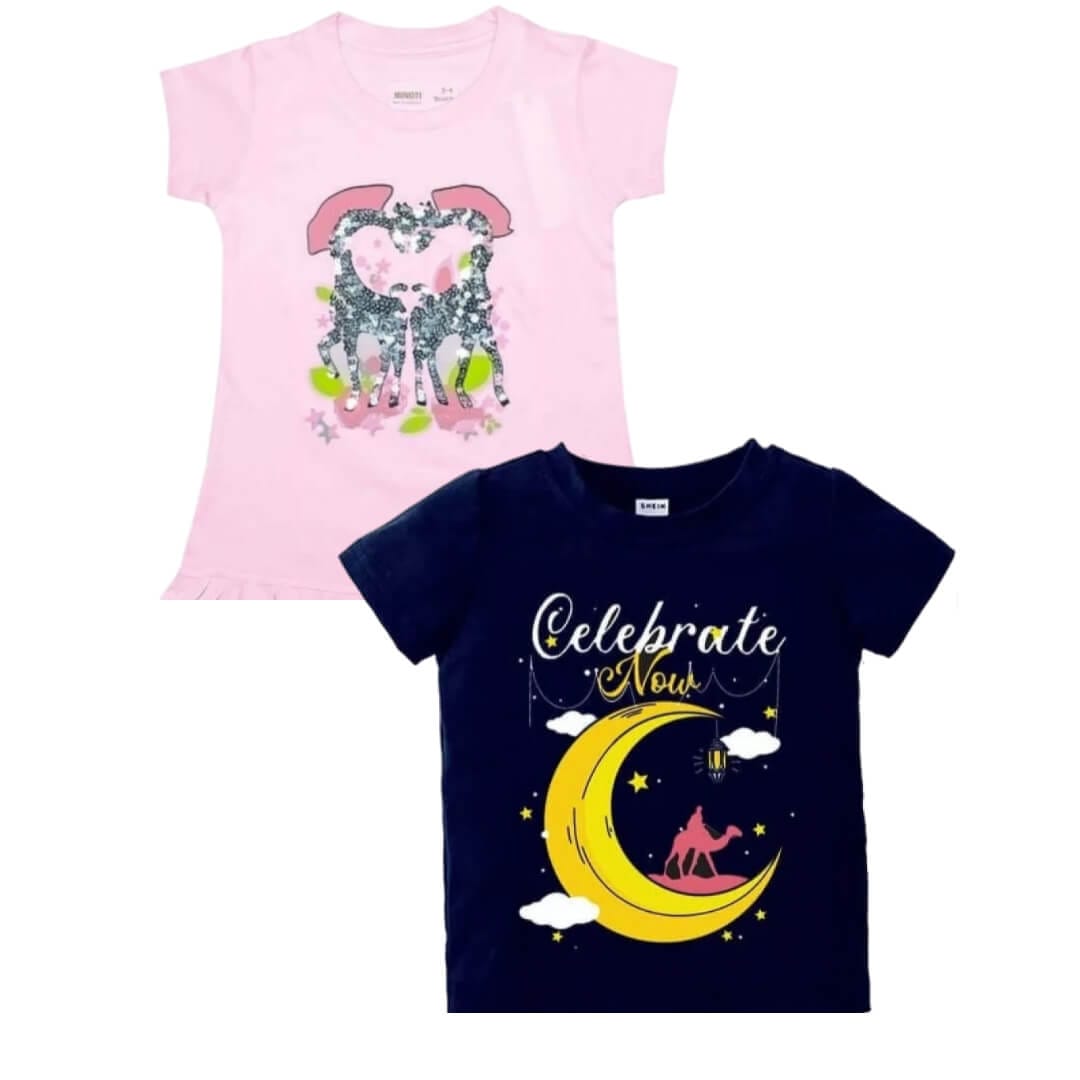 Silver-Sequence-Giraffe-Tee-Shirt-Baby-Pink-Celebrate-Now-Tee-Shirt-Navy-Blue