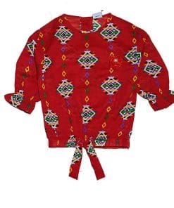 Square-Box-Cotton-Short-Top-Red