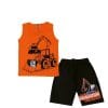 The-Excavtor-Sando-Tee-&-Short-Orange-Black