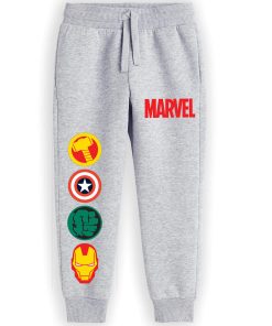 LC-260725-Marvel Badge Fleece Trouser -Heder gray