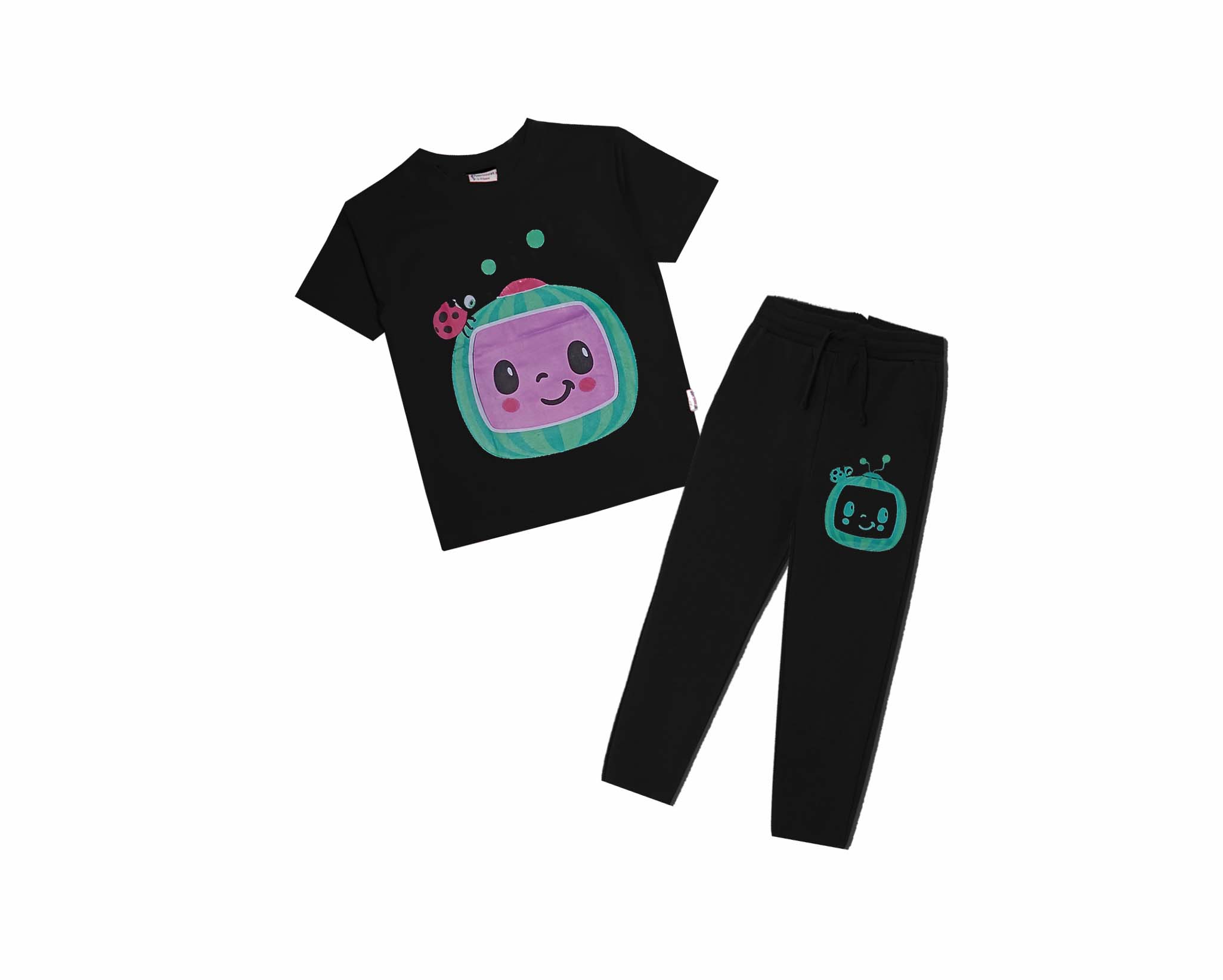 CocoMelon Tee & Trouser - Black