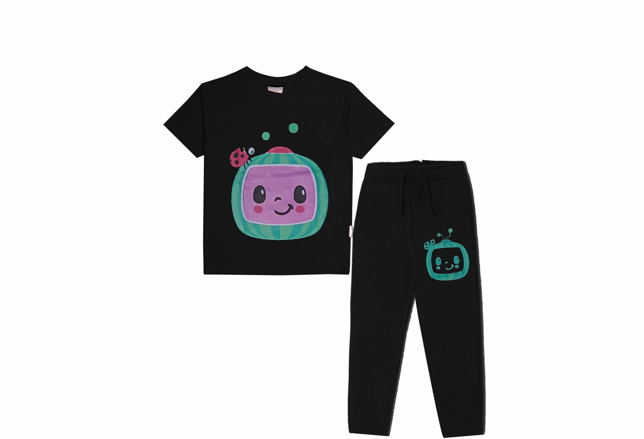CocoMelon Tee & Trouser - Black