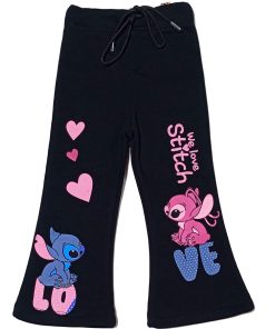 We-love-Stitch-Bell-Bottom-Fleece-Trouser---Black (1)