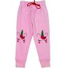 Happy Unicorn Fleece Trouser - Pink