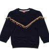 Multicolor Beaded Fency Sweatshirt - Black
