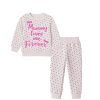 Mummy Loves Me Forever All Over Fleece Tracksuit - Skin