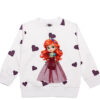 Doll-Net-Frock-Fleece-Sweat-Shirt--White