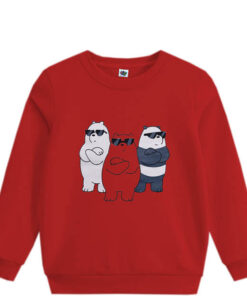 Bear Friends Fleece Sweatshirt - Red