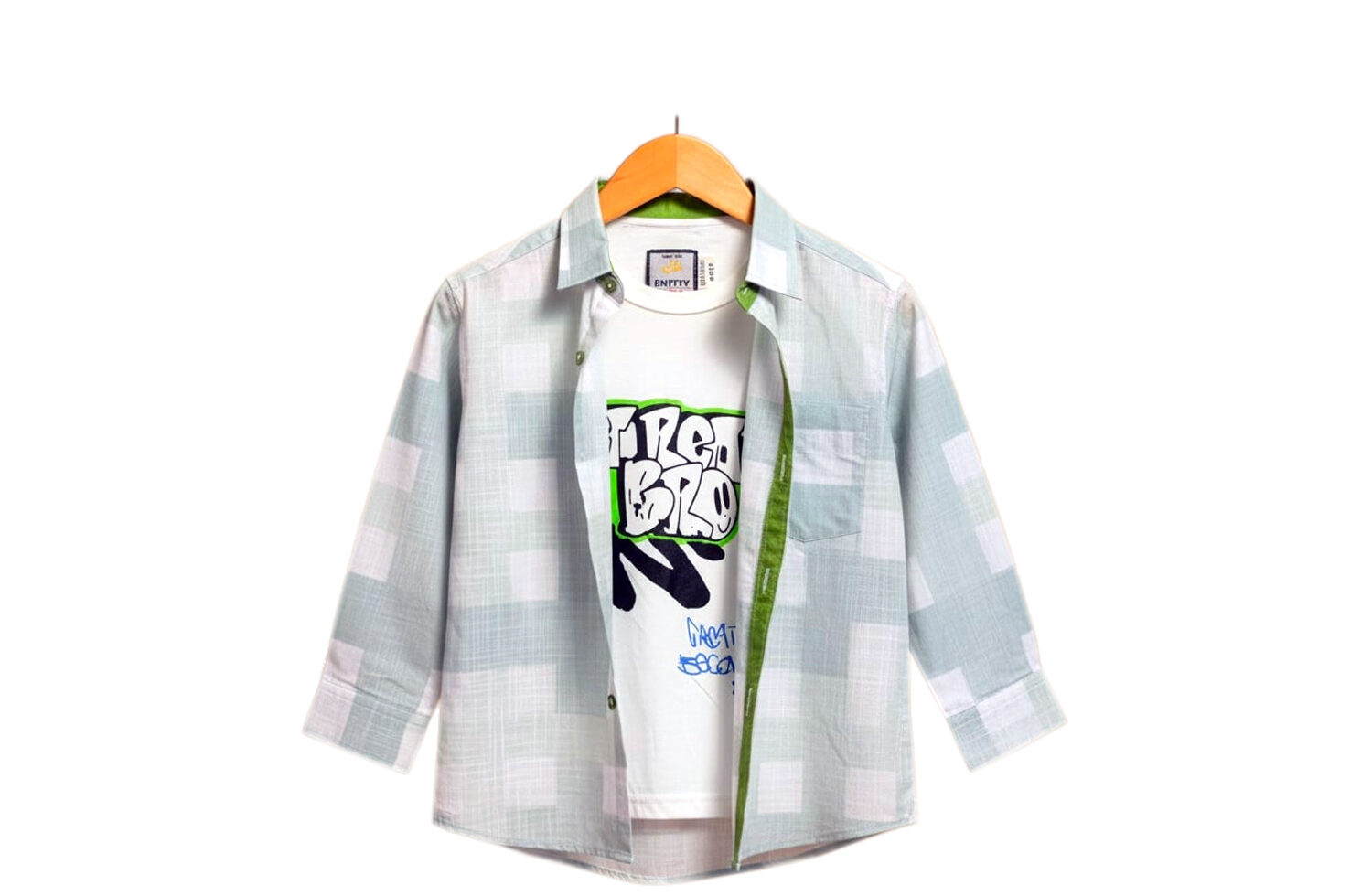 Get Ready Bro Twofer Casual Shirt - Blue