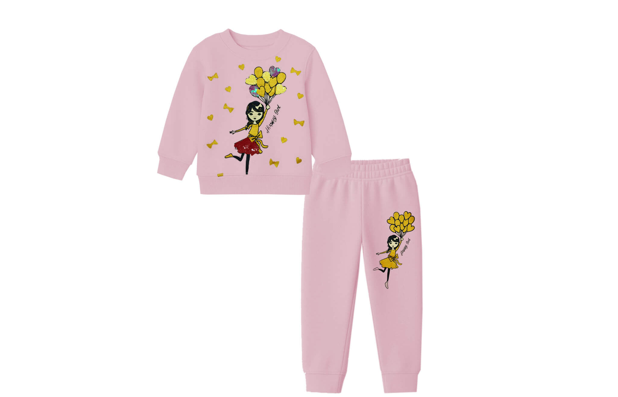 Happy-Girl-with-Ballons-Fleece-Tracksuit-Peach