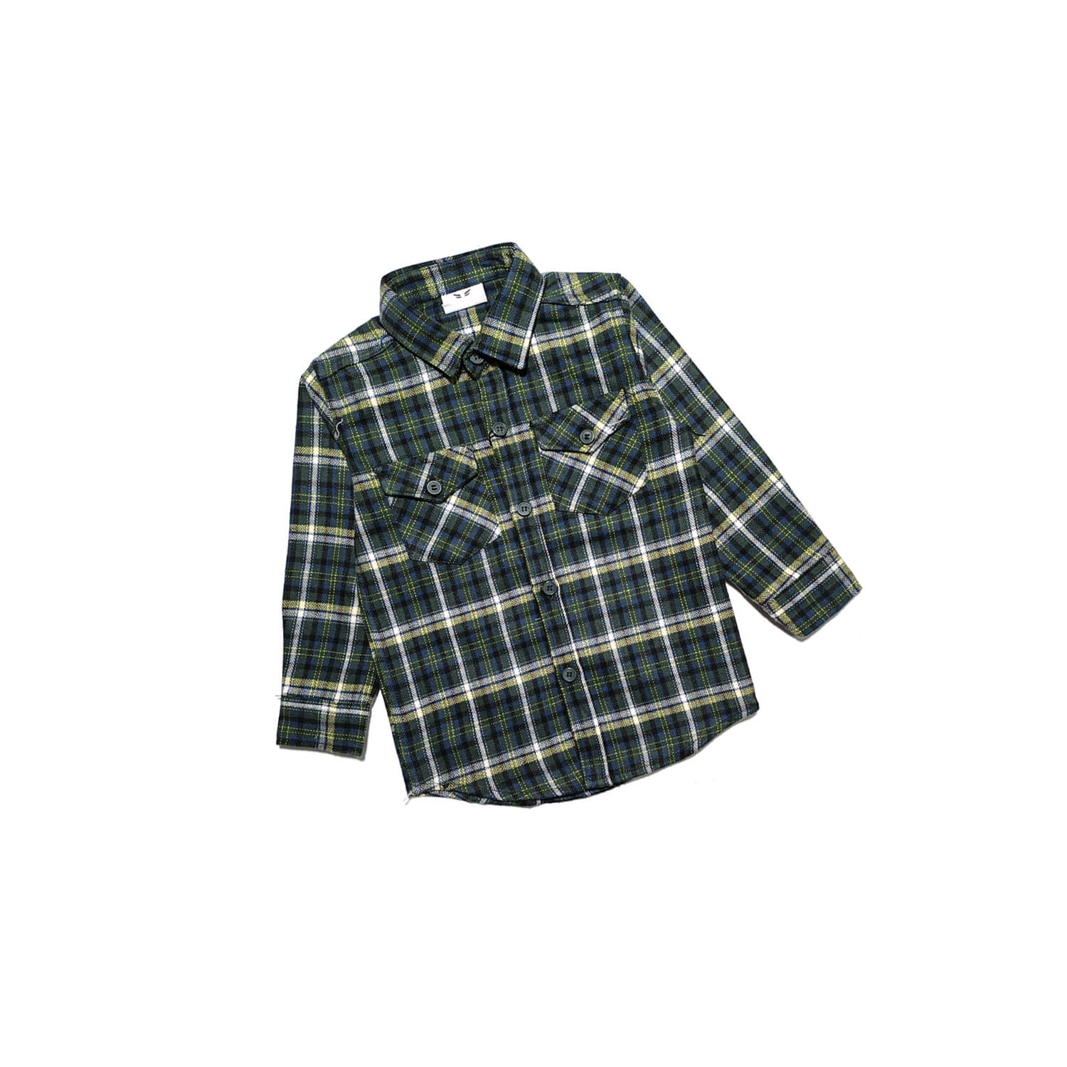 Premium Flannel Fabric Traditional Check Casual Shirt - Olive Green