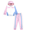 Cute Team Pennal Fleece Hoodie Tracksuit - Baby Pink