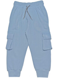 Kids-Loose-Fit-Fleece-Cargo-Trouser-Sky-Blue