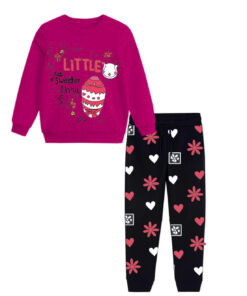 Little-Sweeter-Fleece-Tracksuit---Shocking-Pink-&-Black