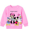 Minnie Crew Fleece Sweatshirt - Pink