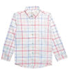 Requler Fit Linning Checked Casual Shirt - White