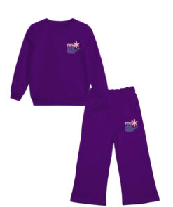 You Look Hoirey Today Fleece Flare Trouser Tracksuit - Purple