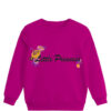 Princes Flowers Fleece Sweatshirt – Shocking Pink