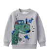 Diver Dino Fleece Sweatshirt - Gray