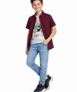 Skill Daffy Duck Double Shirt & Classy Narrow Fit Denim Pant