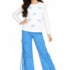 Little Blue Ribbons Bow Full sleeves Tee