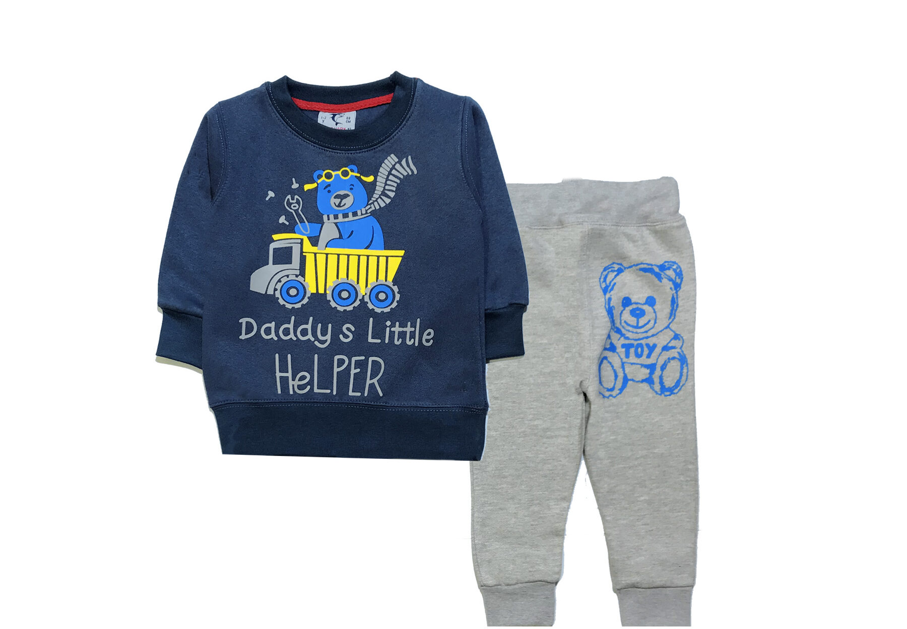 Daddy’s Little Helper Fleece Tracksuit – Indigo Blue