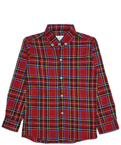 Heritage Red Plaid Casual Shirt - Red