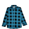 Midnight Blue Plaid Casual Shirt - Black & Green