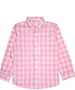 Pink Check Casual Shirt - Pink & White