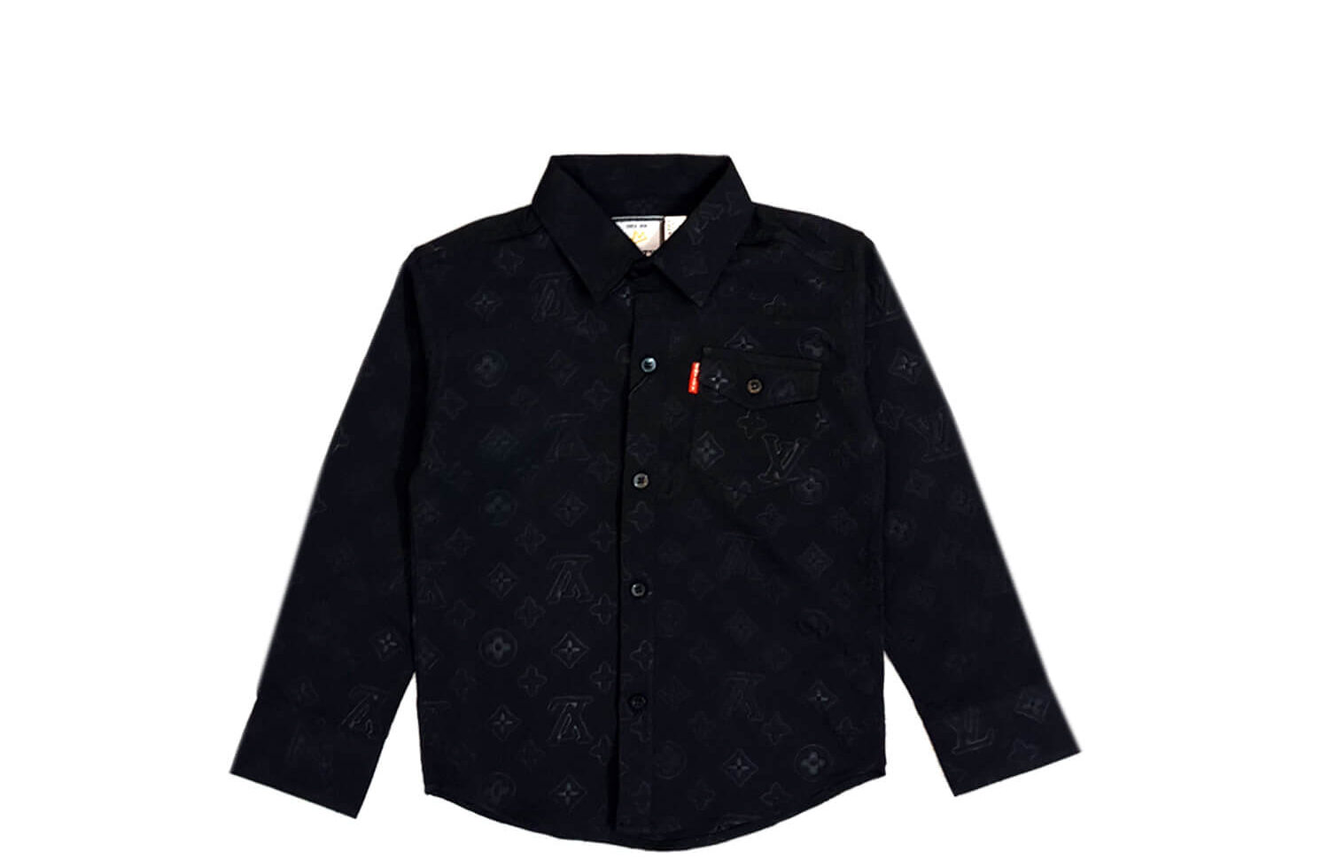 Signature Emboss Casual Shirt - Black