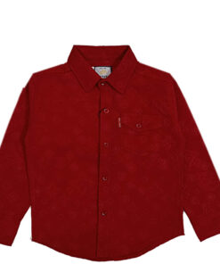 Signature Emboss Casual Shirt - Maroon