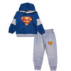 Super Boy Fleece Tracksuit - Sapphire Blue & Grey