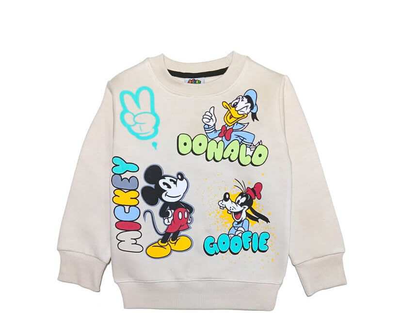 Mickey Goofy Fleece Sweatshirt - Skin