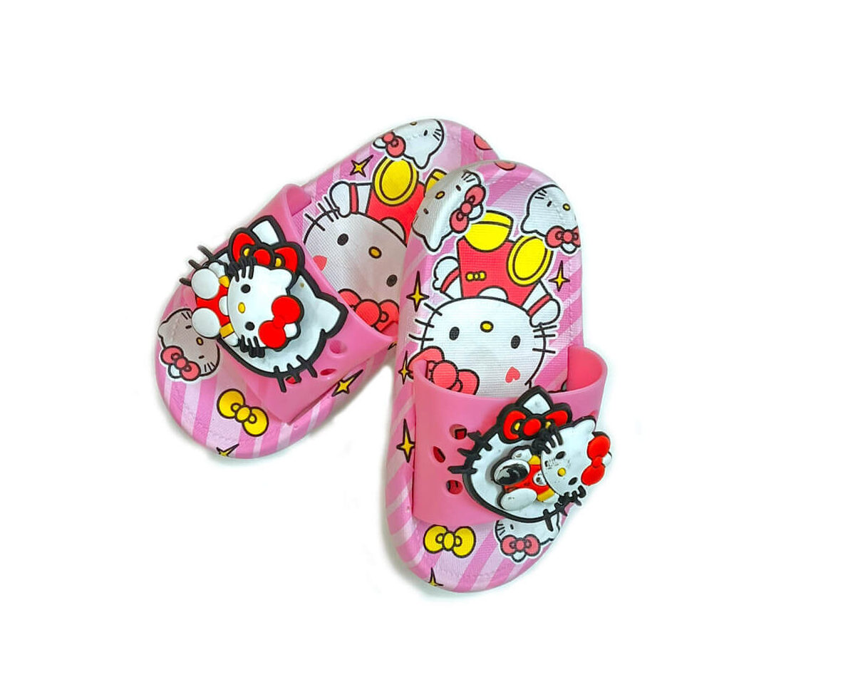 Cute Kitty 3D Sppiner & Light Non Slip Slipper with Led – Baby Pink