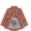 Little Explorer Plaid Double Casual Shirt - Rust